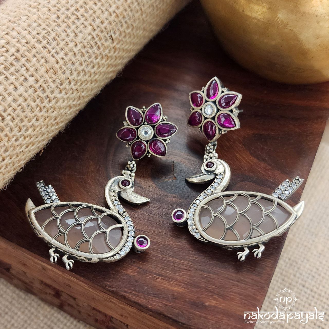 Unique Swam Drop Earrings (C3295)