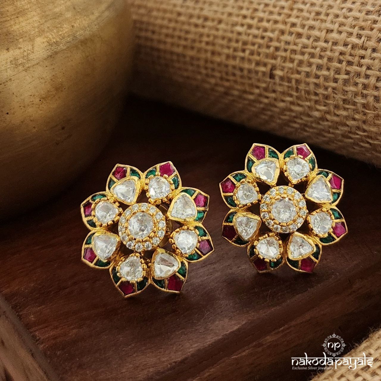 Kemp Moissanite Studs (Ge9112)