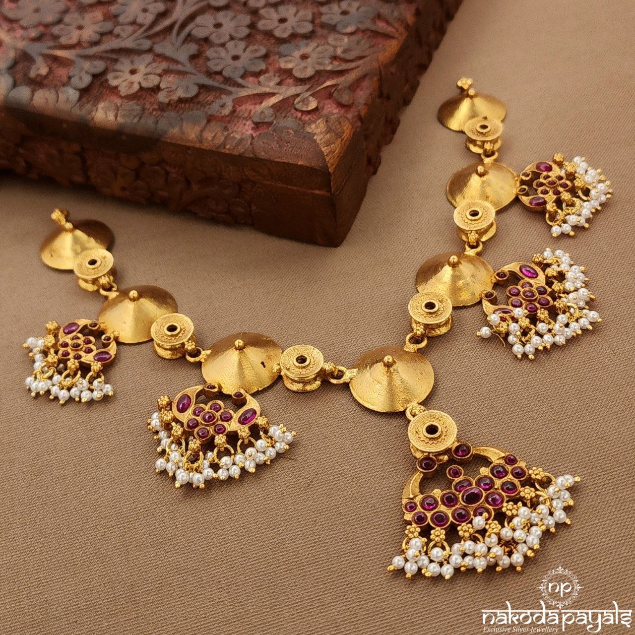 Pearled Drop Tribal Neckpiece (Gn9802)