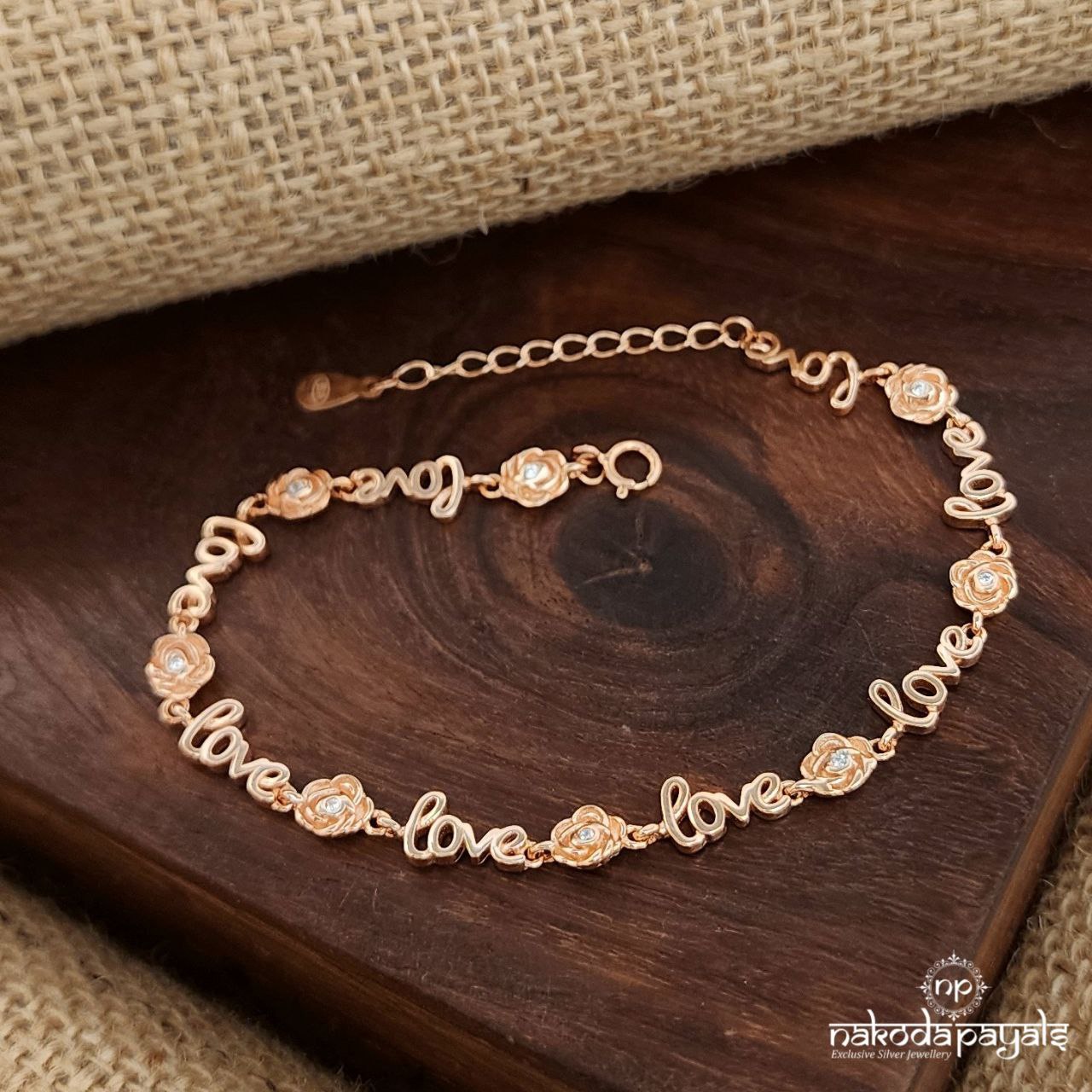 Love Rose Gold Bracelet (Br1690)