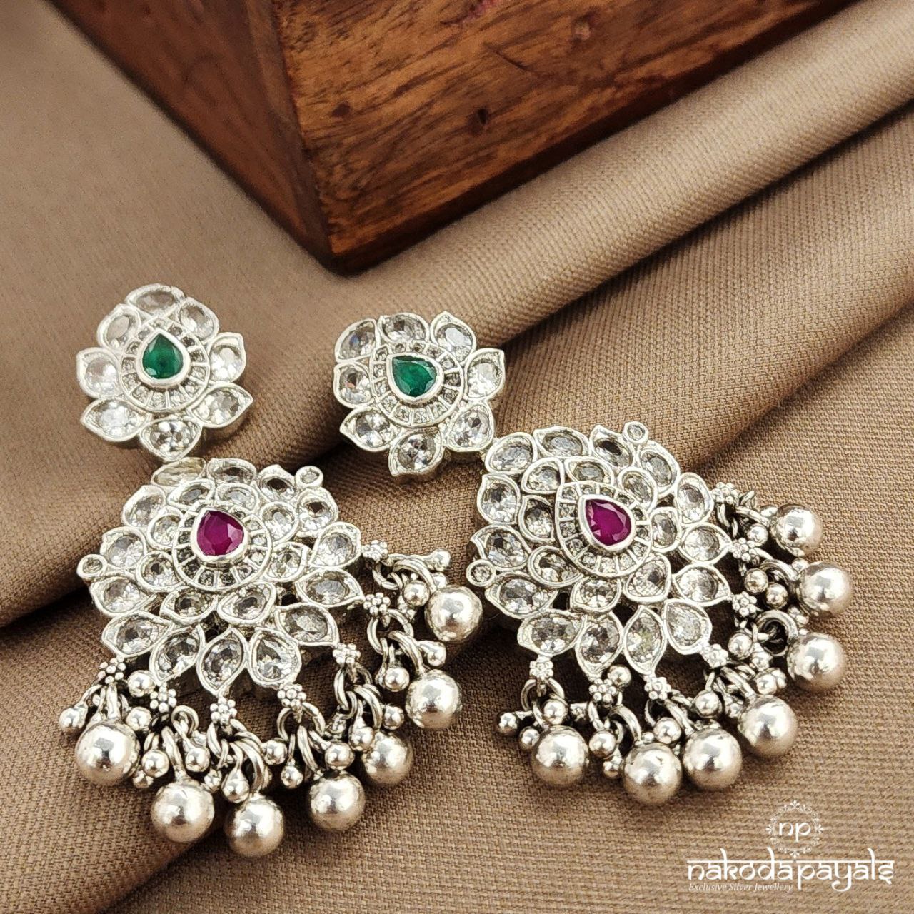 Lotus Multicolor Earrings (C3794)