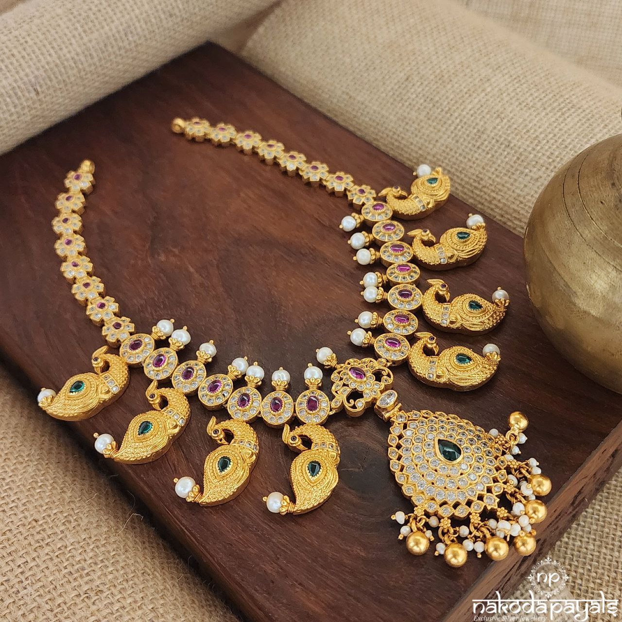 Peacock Charm Neckpiece (Gn8397)