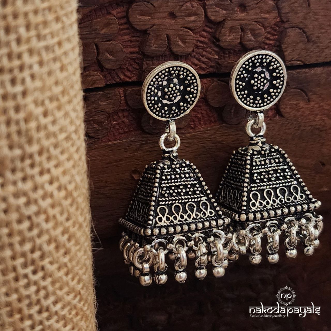 Stunning Oxidised Jhumka (J1389)