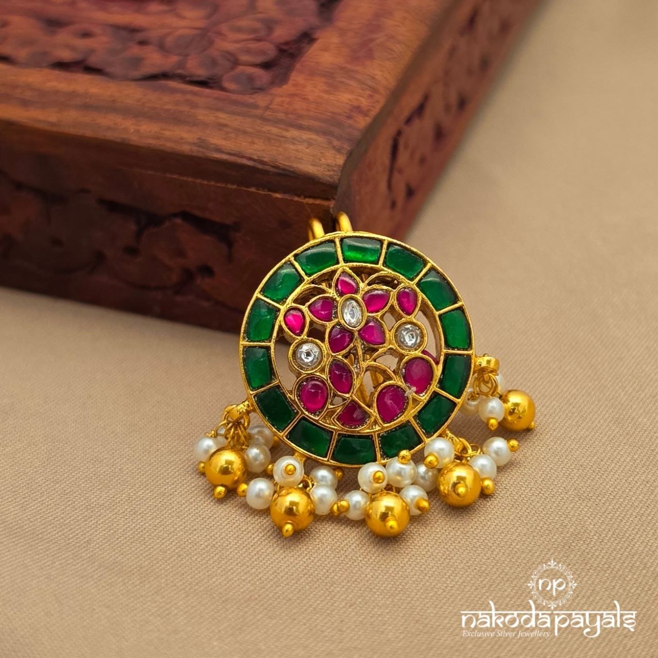 Pearl Kundan Hair Accessories (Ha0137)