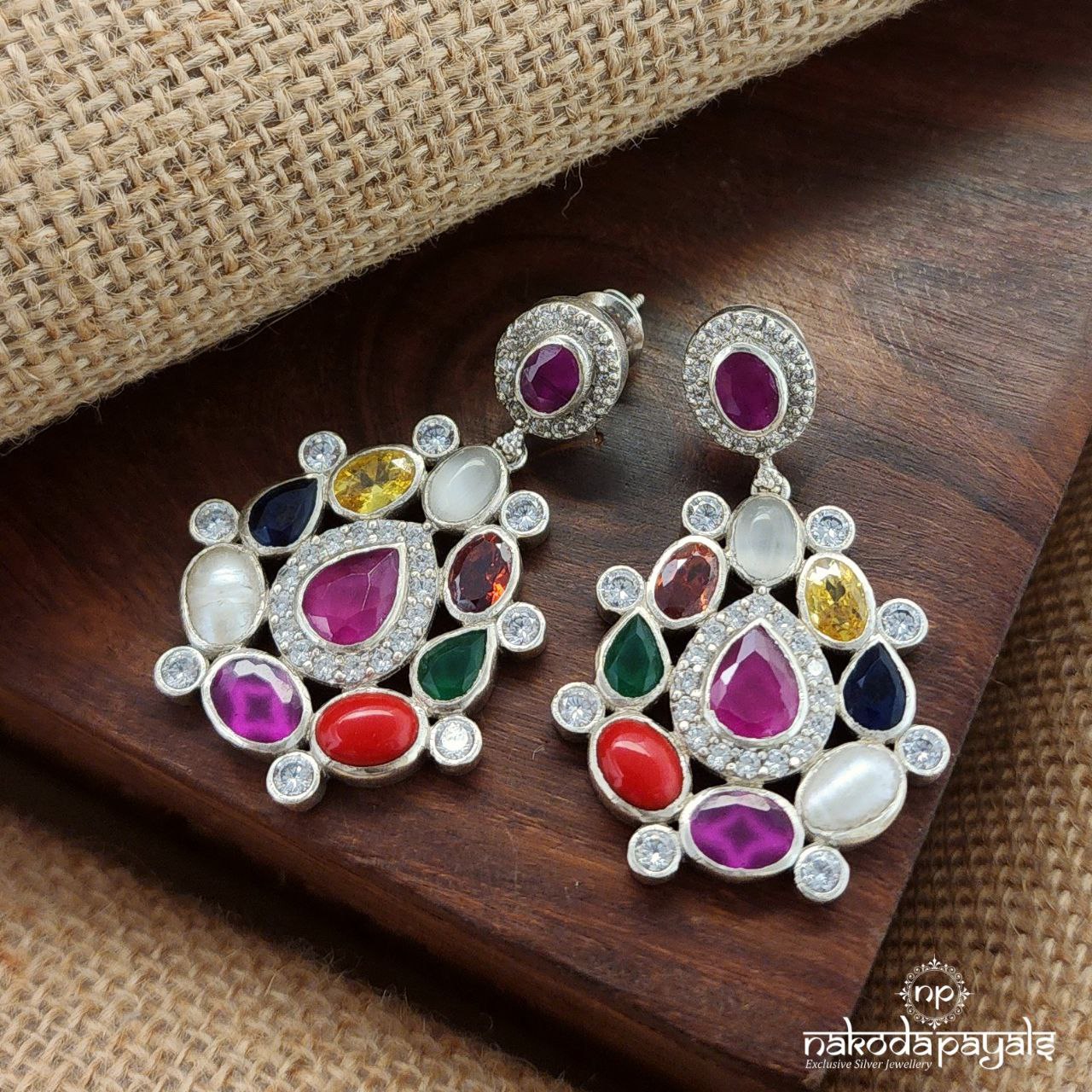Navaratna Earrings (C3354)