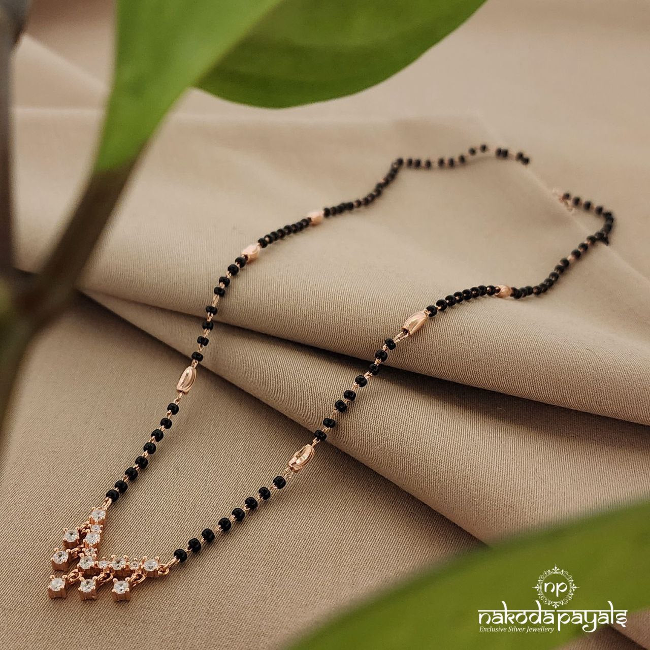 Pretty Rose Gold Mangalsutra (Ms0530)