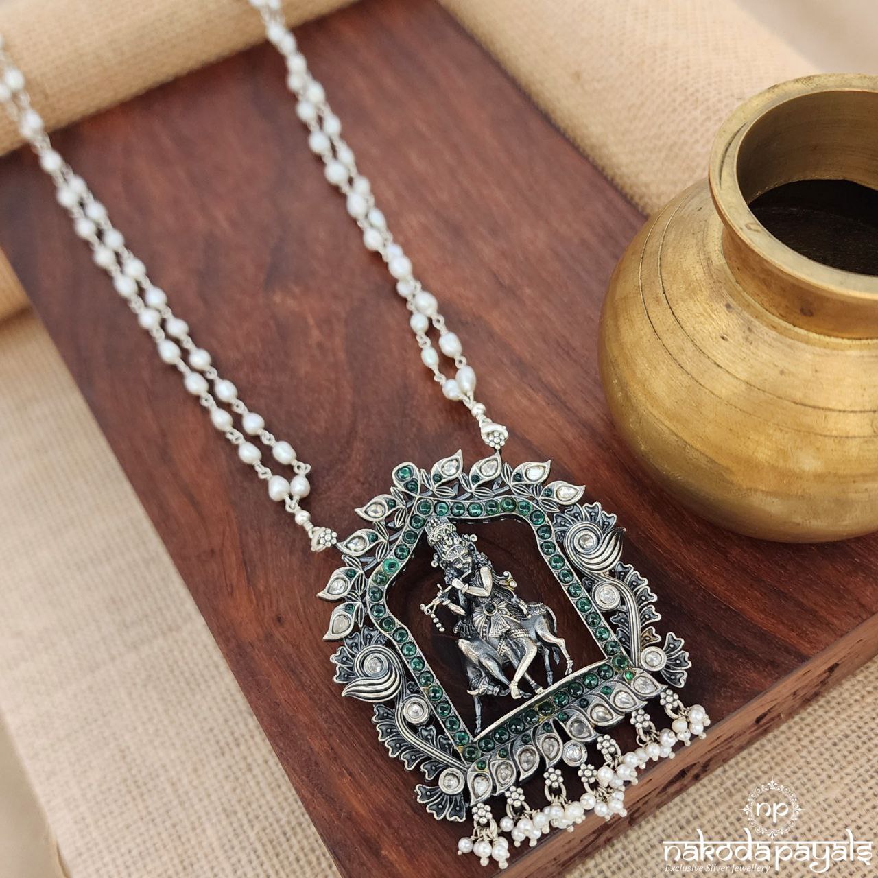 Krishnan Pearled Neckpiece (N10591)