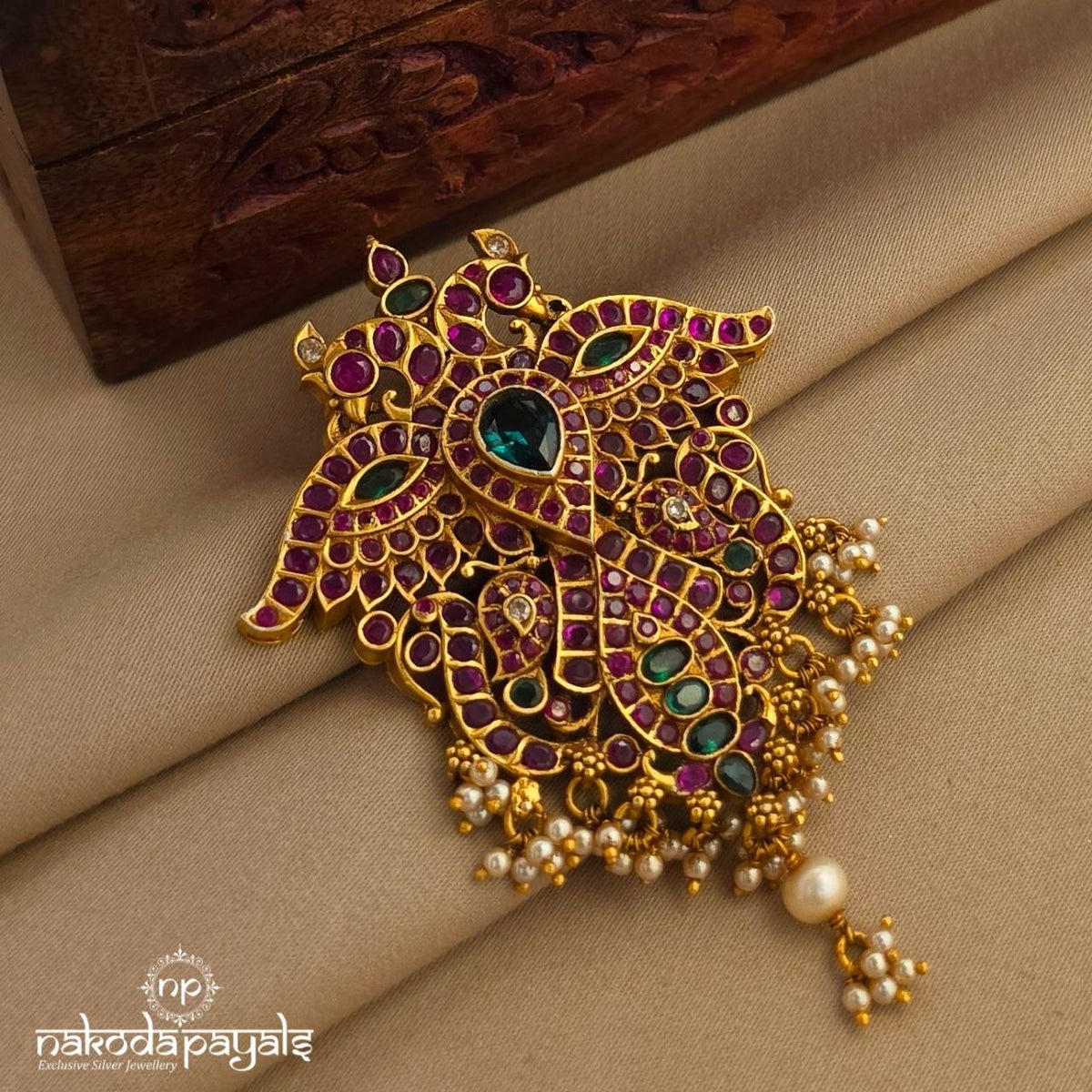 Pink Gandaberunda Pearl Pendant (Gp2700)