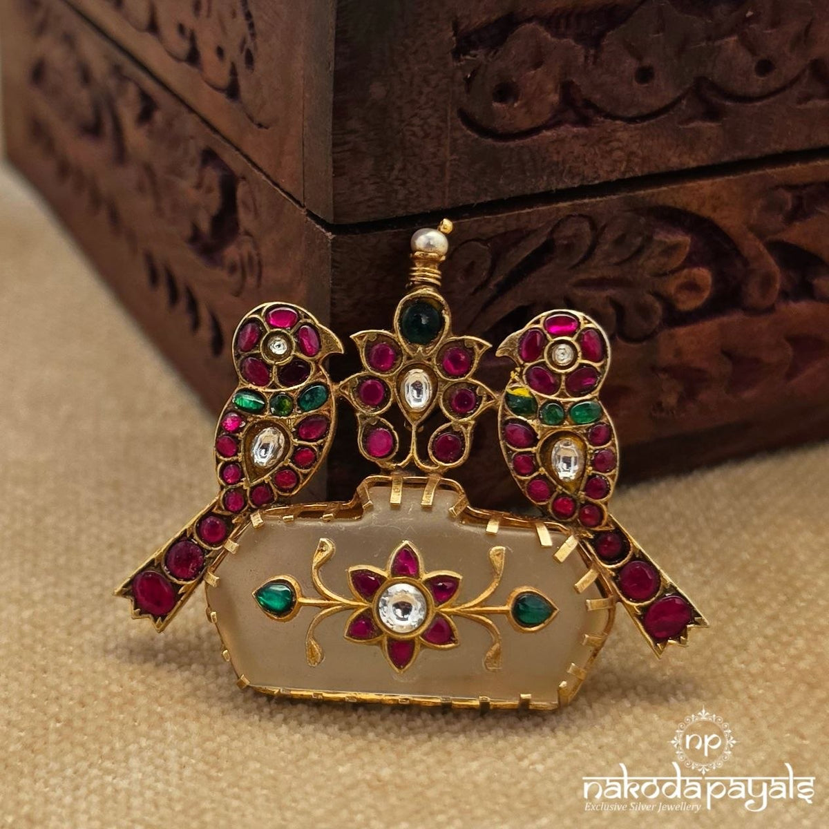 Pink Birdy Floral Pendant (Gp2638)
