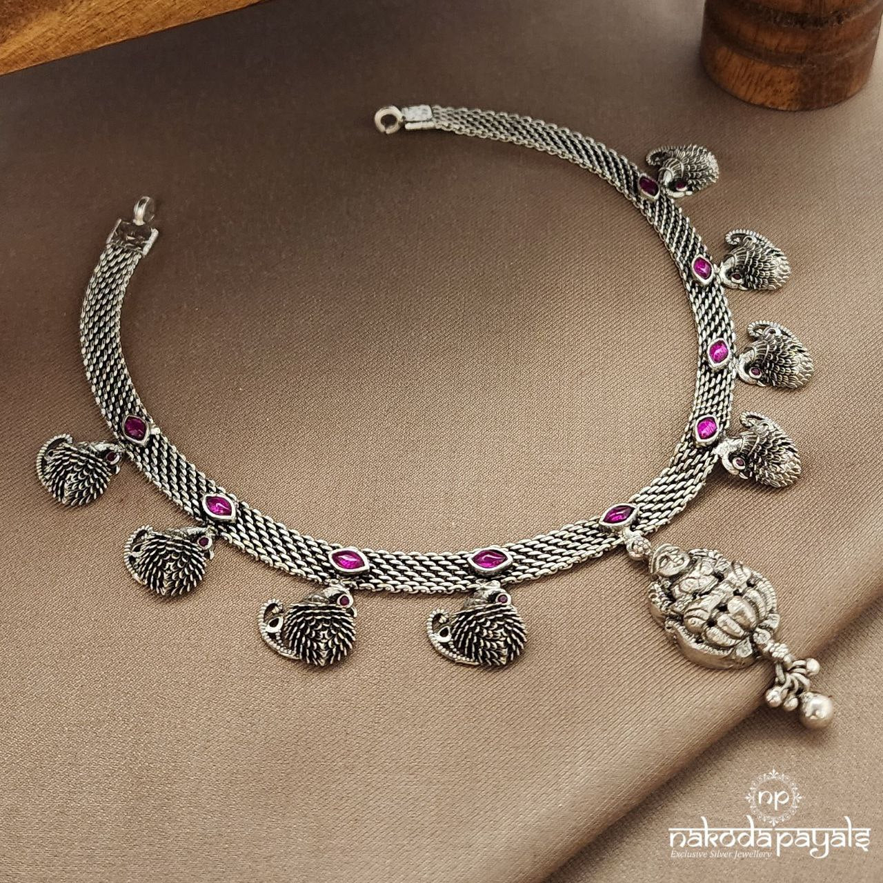 Peacock Charm Lakshmi Neckpiece (N11106)