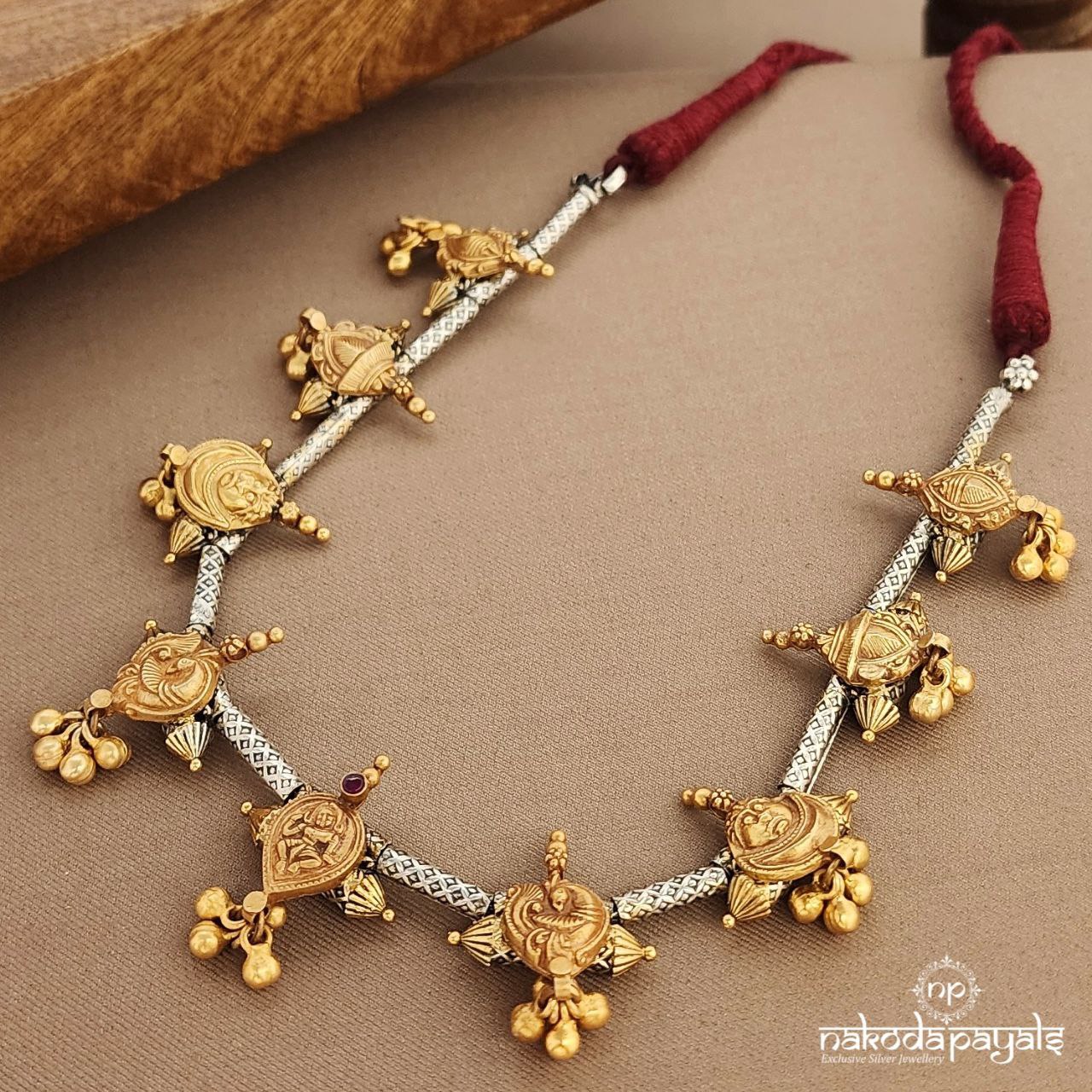 Gorgeous Dual Tone Neckpiece (N10985)