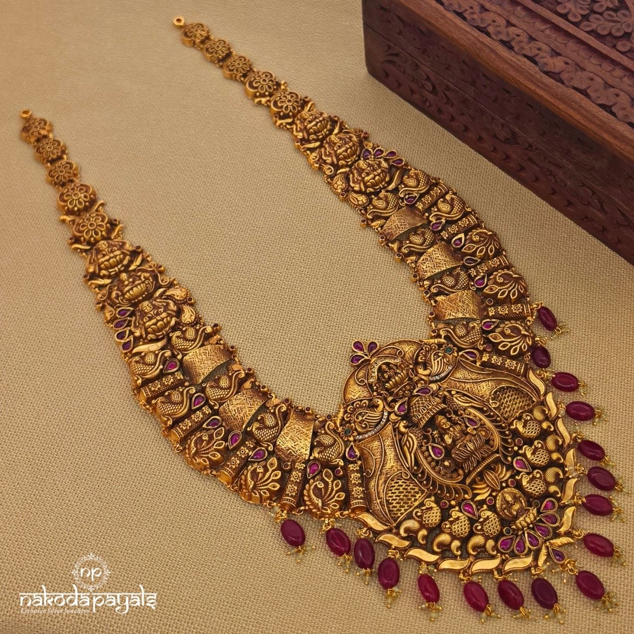 Traditional Lakshmi Long Haram (Gn10582)