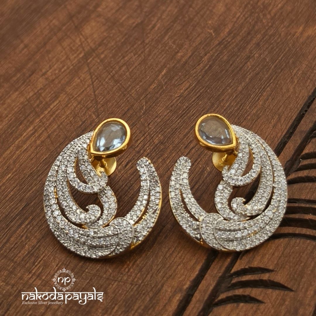 Drop CZ Earrings (Ge11594)