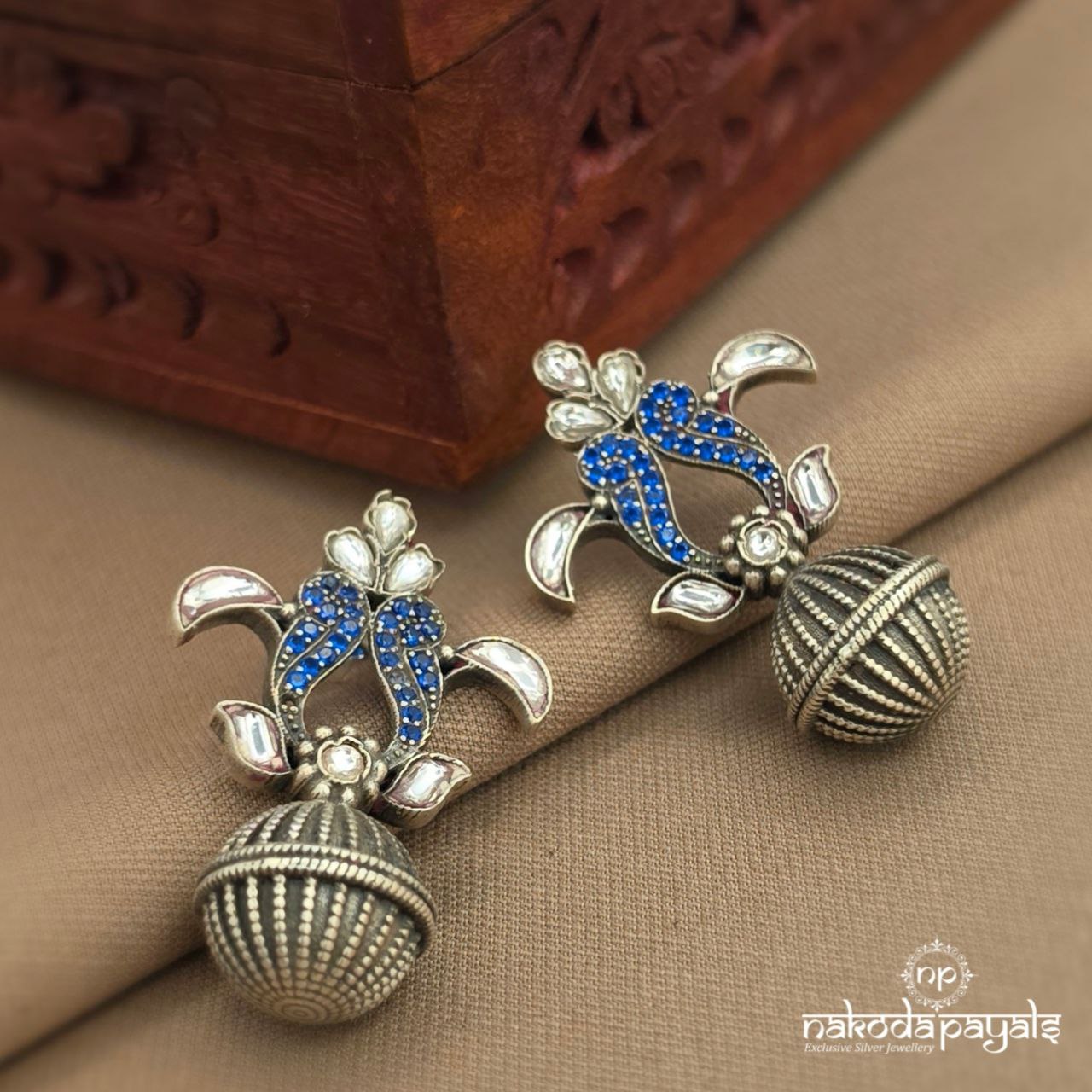 Blue Jhumka (S9596)