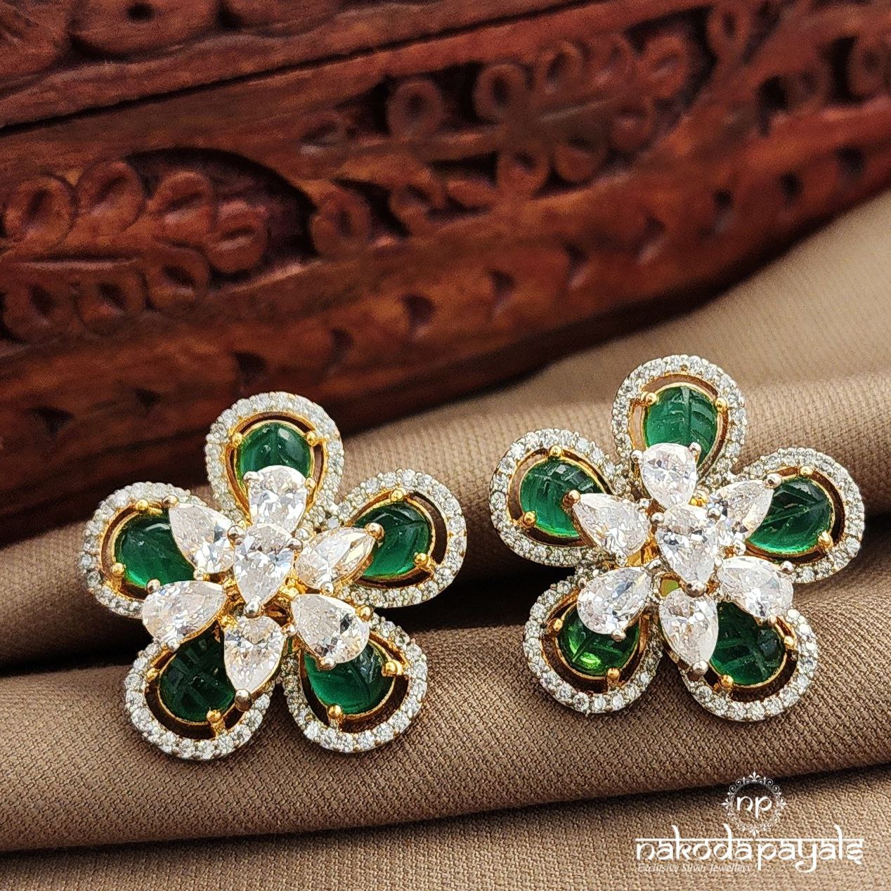 Green CZ Studs (Ge10419)