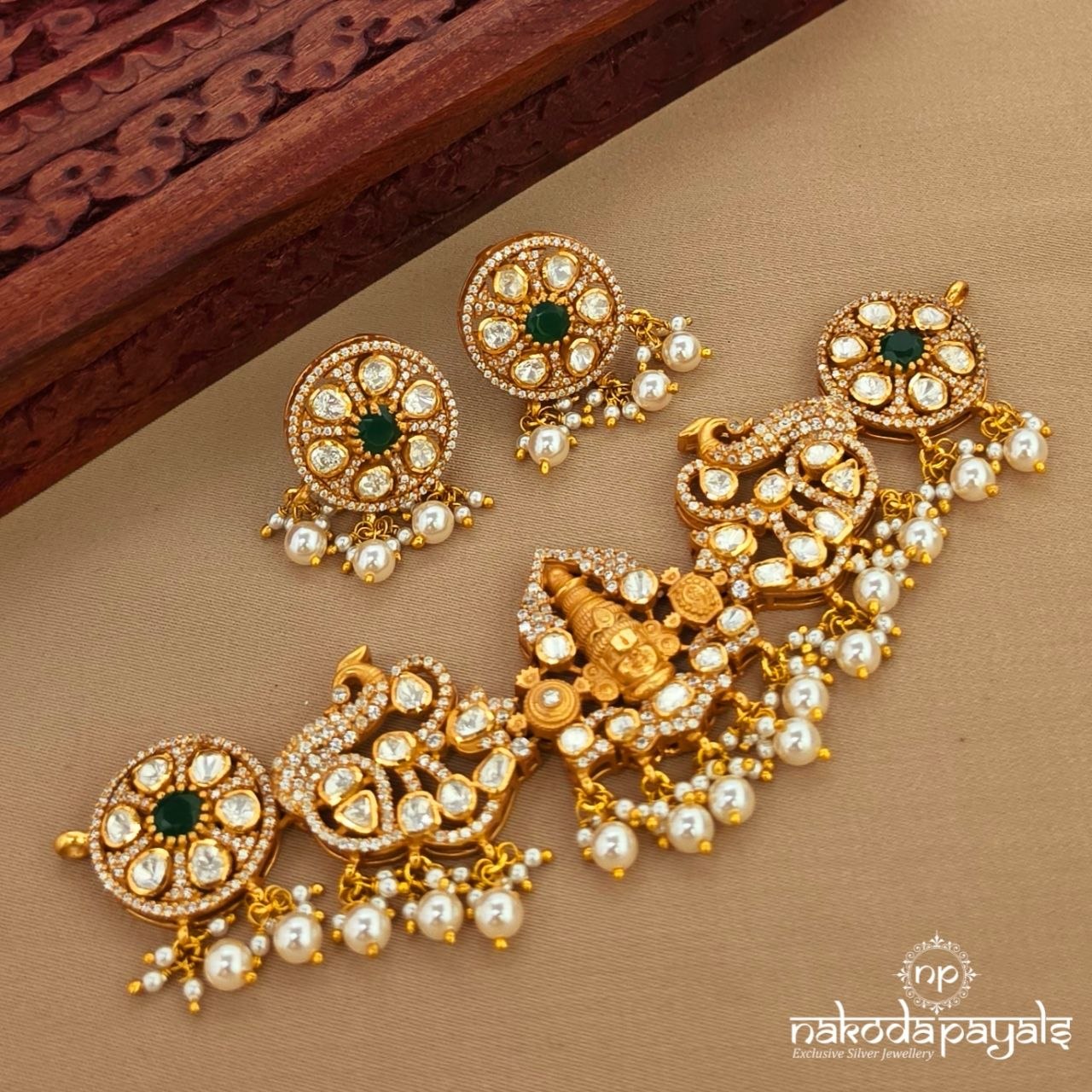 Venkatraman Choker With Earrings (Gn10094)