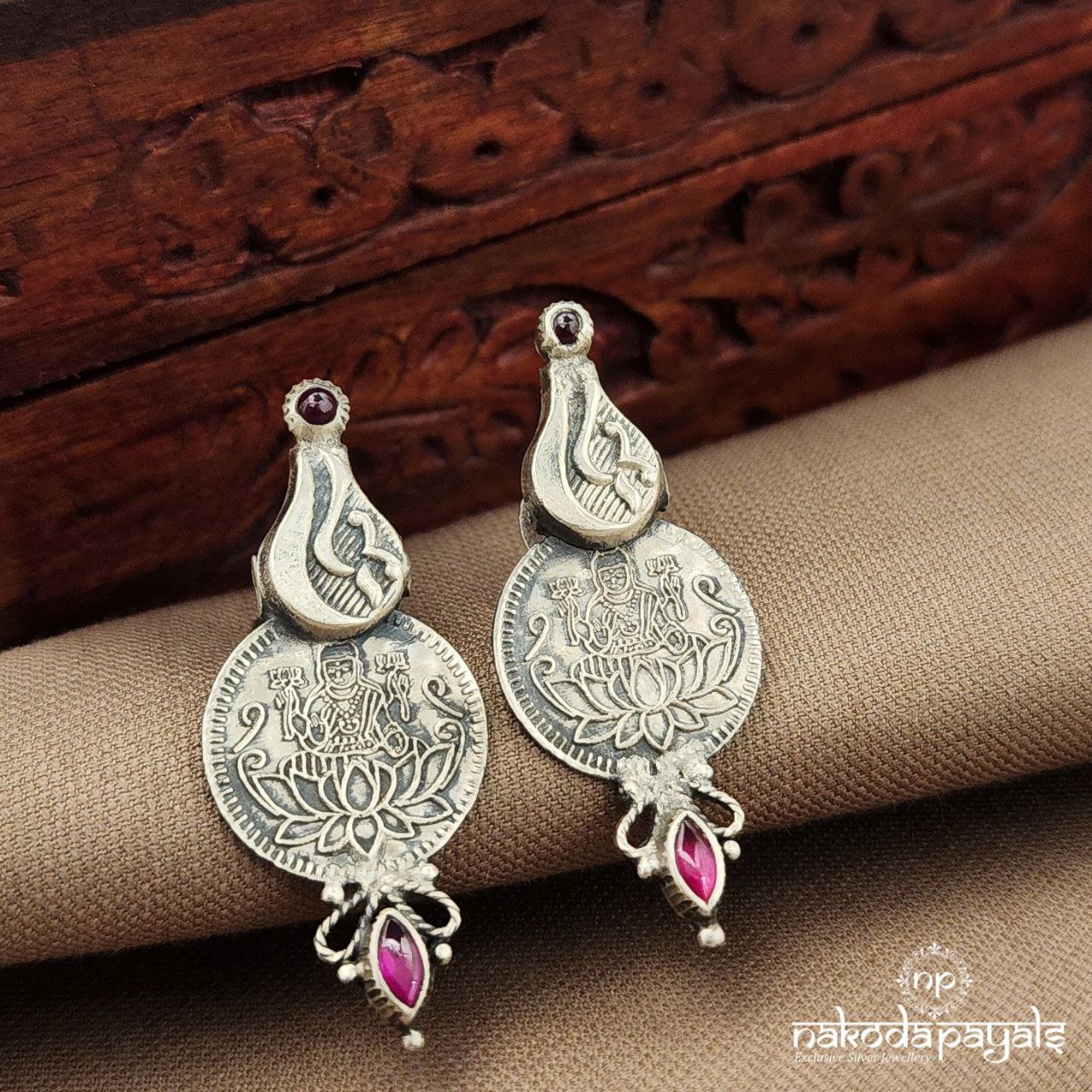 Pink Lakshmi Kasu Studs (S9530)