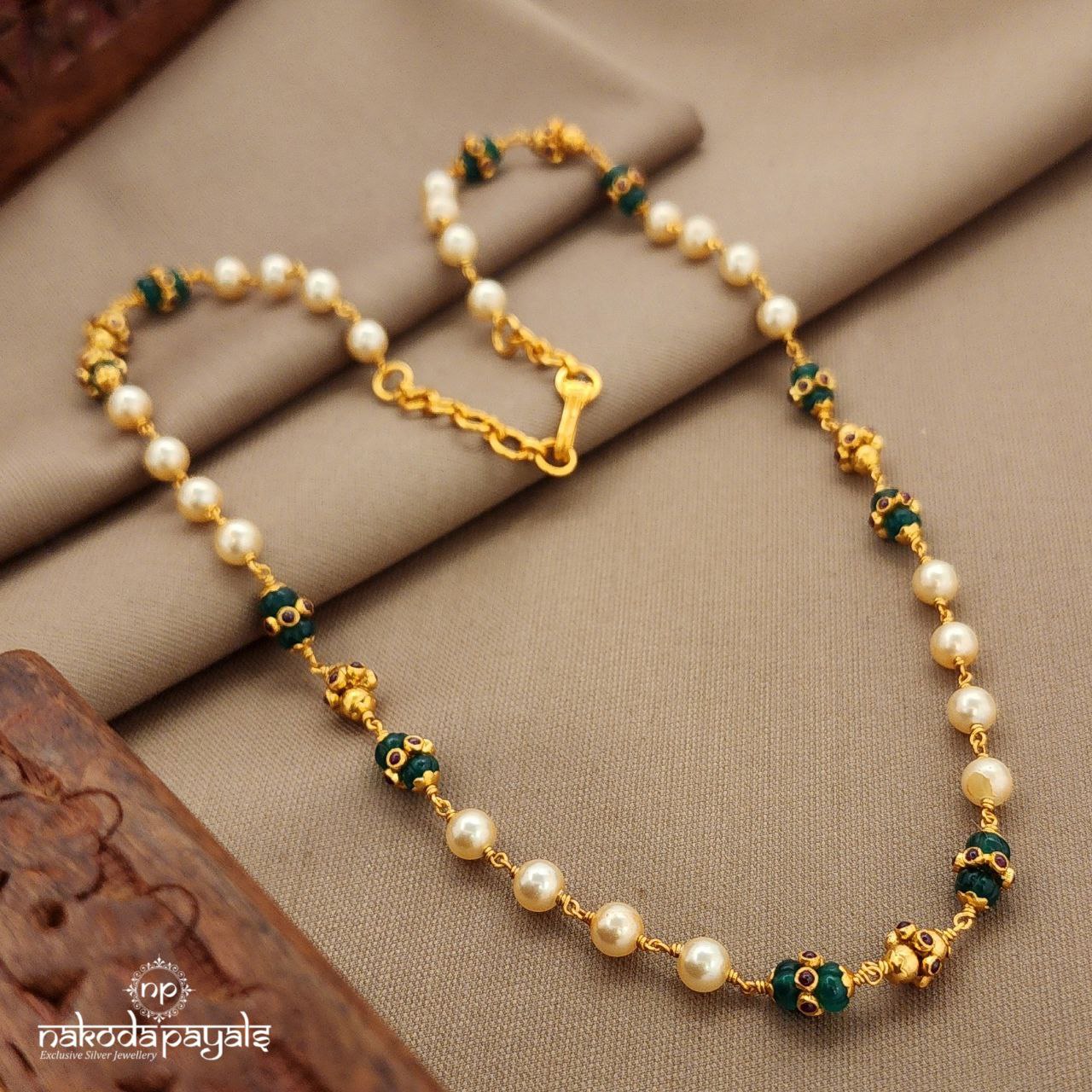 Green Bead Neckchain (Gn9876)