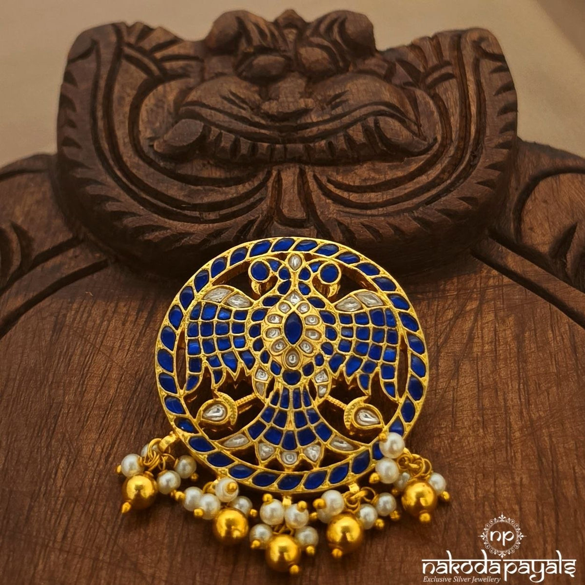 Bluish Gandaberunda Pendant (Gp2709)