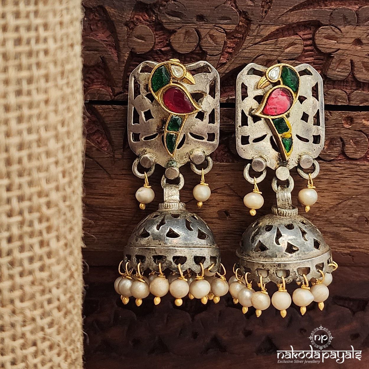 Kundan Bird Jhumka (Dt1414)