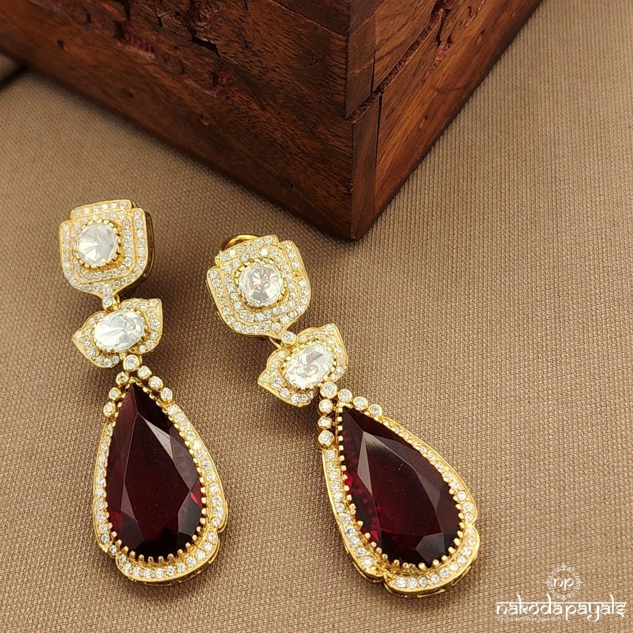CZ Moissanite Earrings (Ge10373)