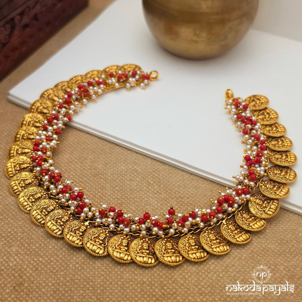 Coral Kasu Neckpiece (Gn10673)