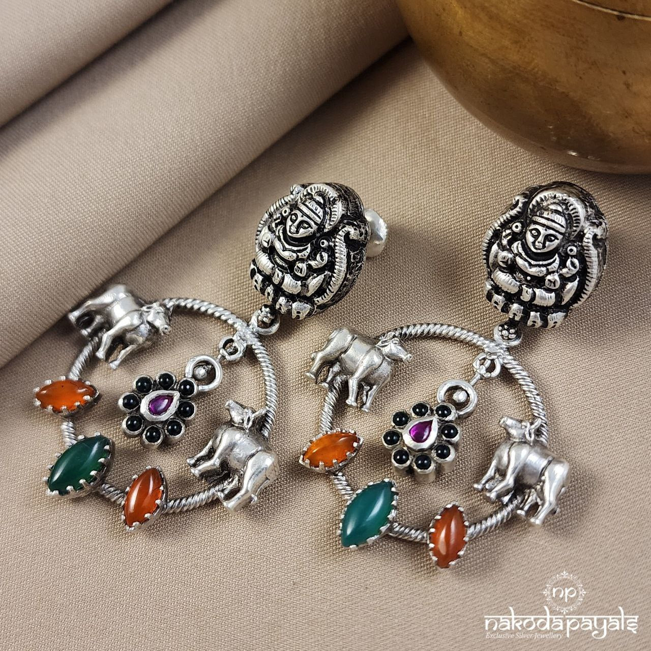 Unique Lakshmi Cow Earrings (C3184)