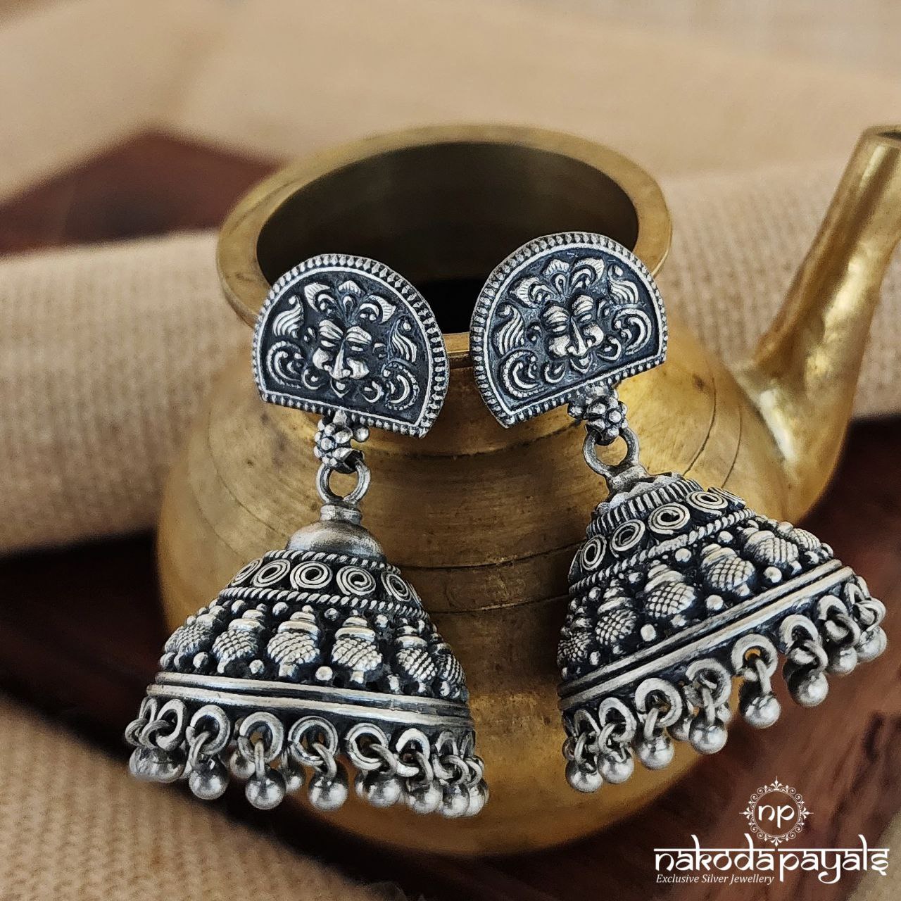 Tribal Oxidised Jhumka (J1053)