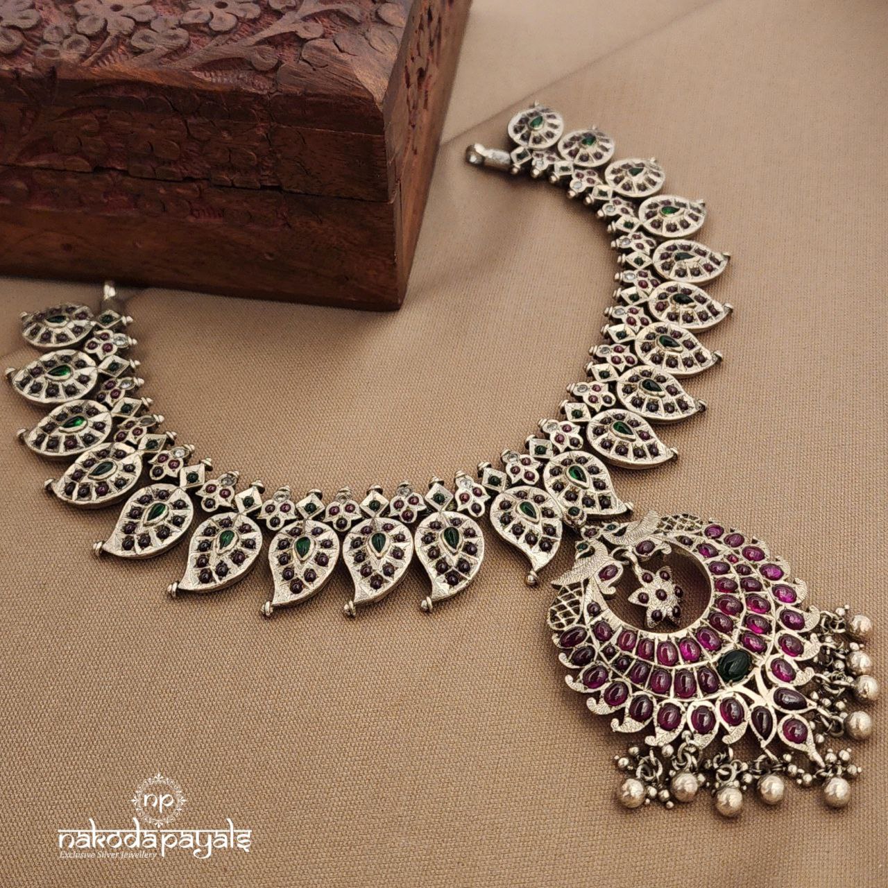 Twin Peacock Kemp Neckpiece (N11285)