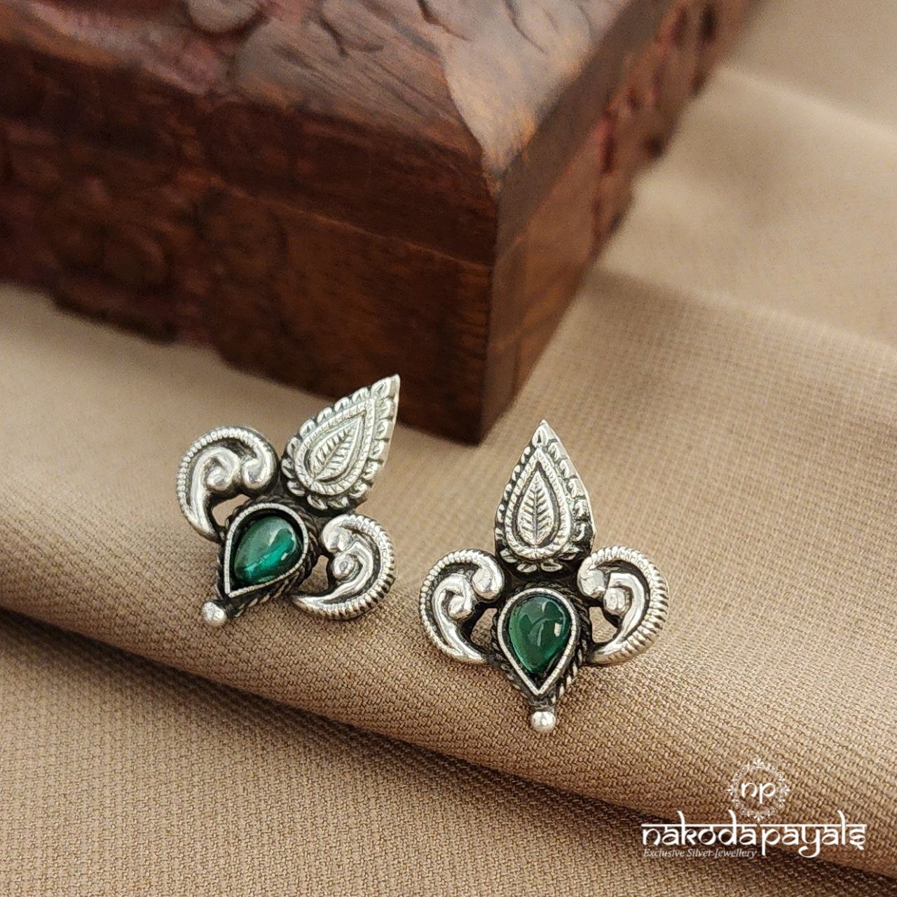 Unique Green Studs (S9499)
