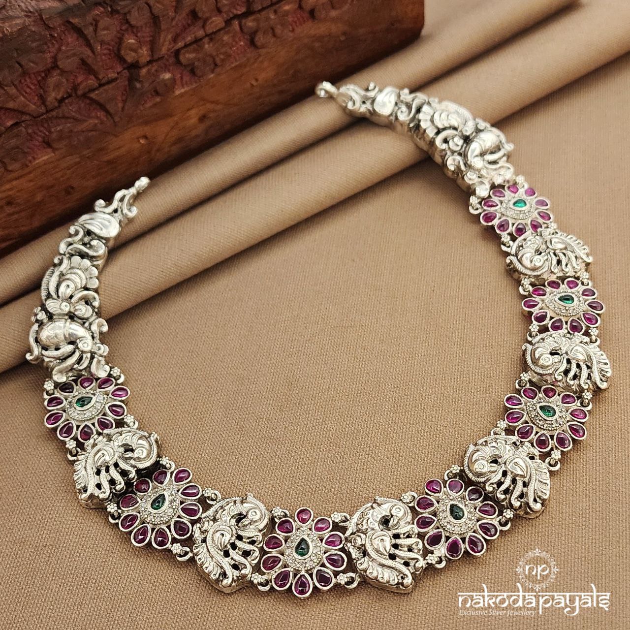Peacock Glow Neckpiece (N11484)