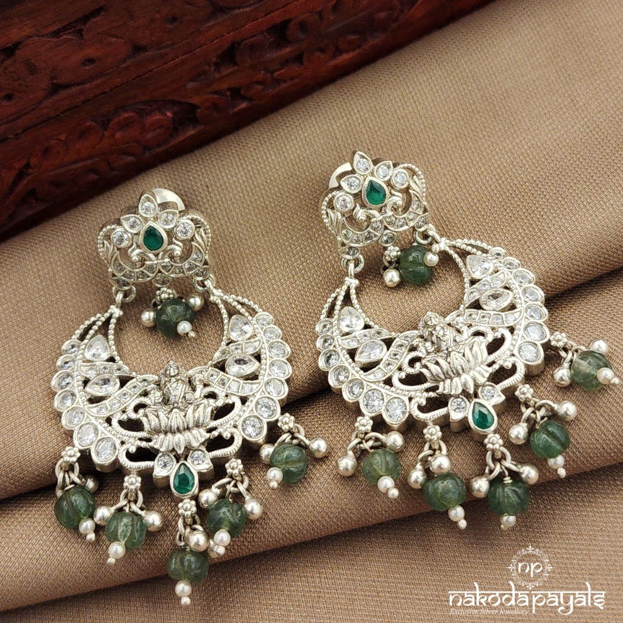 Lakshmi Green Drop Earrings (C3910)