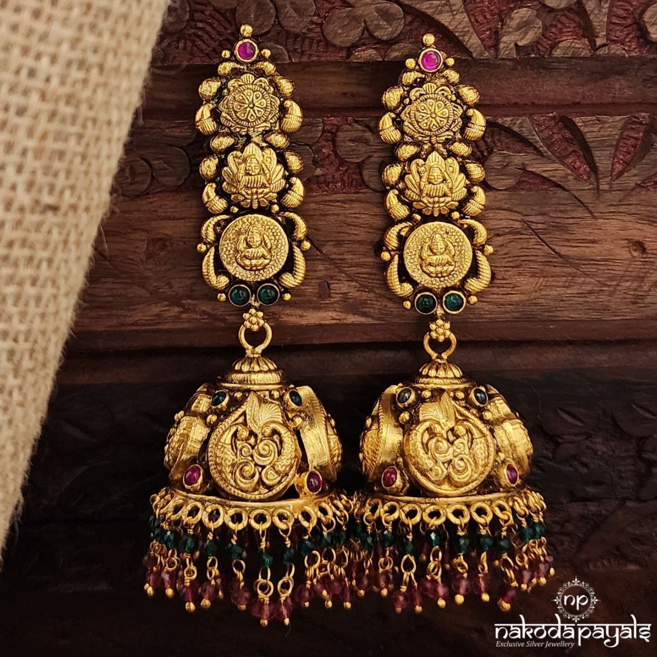 Traditional Long Lakshmi Jhumka (Ge10033)