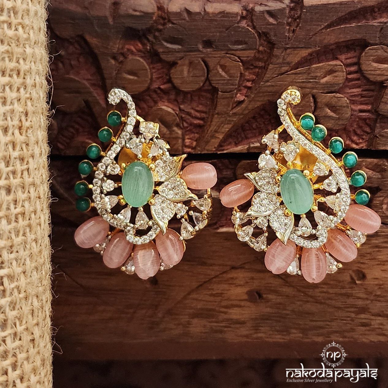 Green CZ Studs (Ge9940)