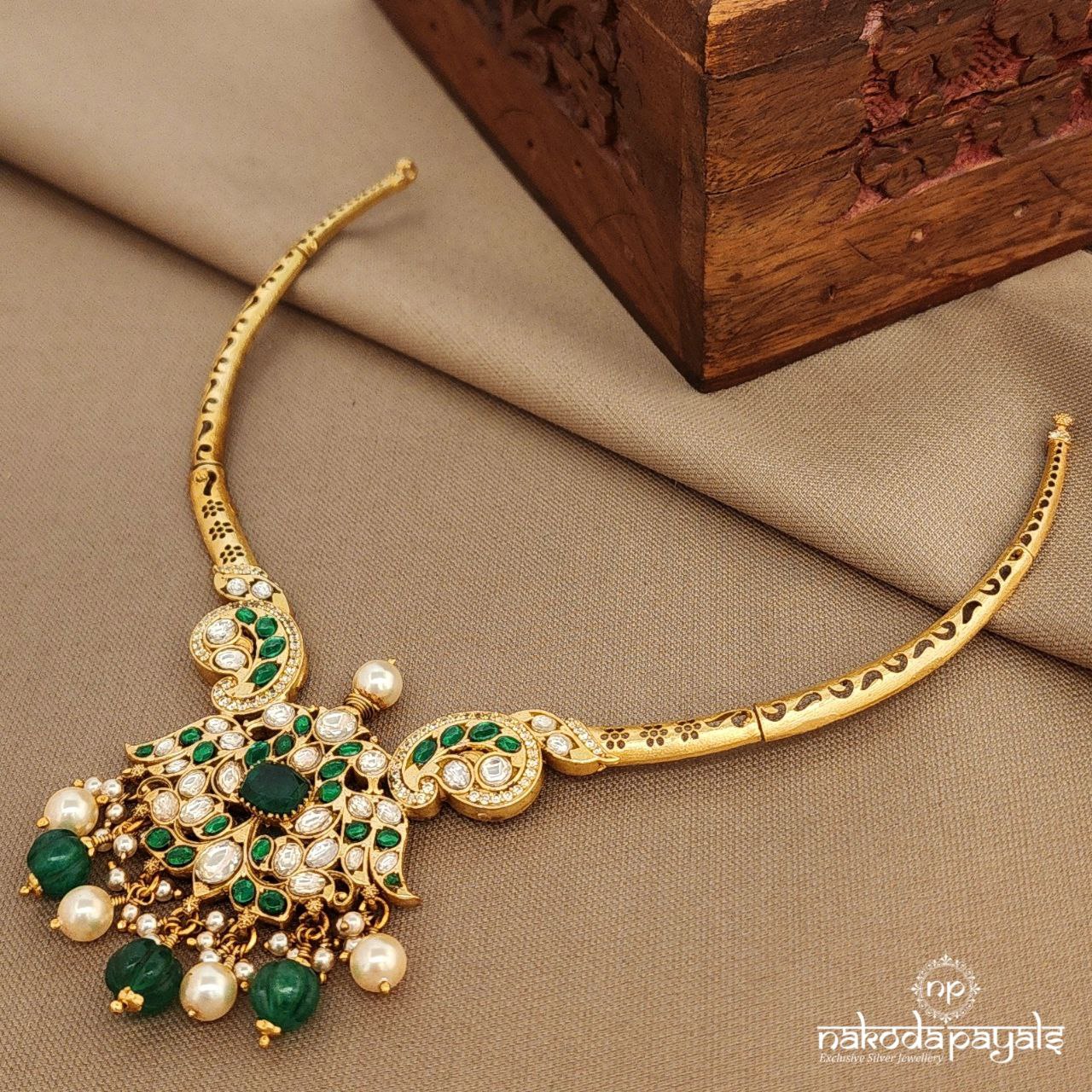 Green Kundan Neckpiece (Gn9892)