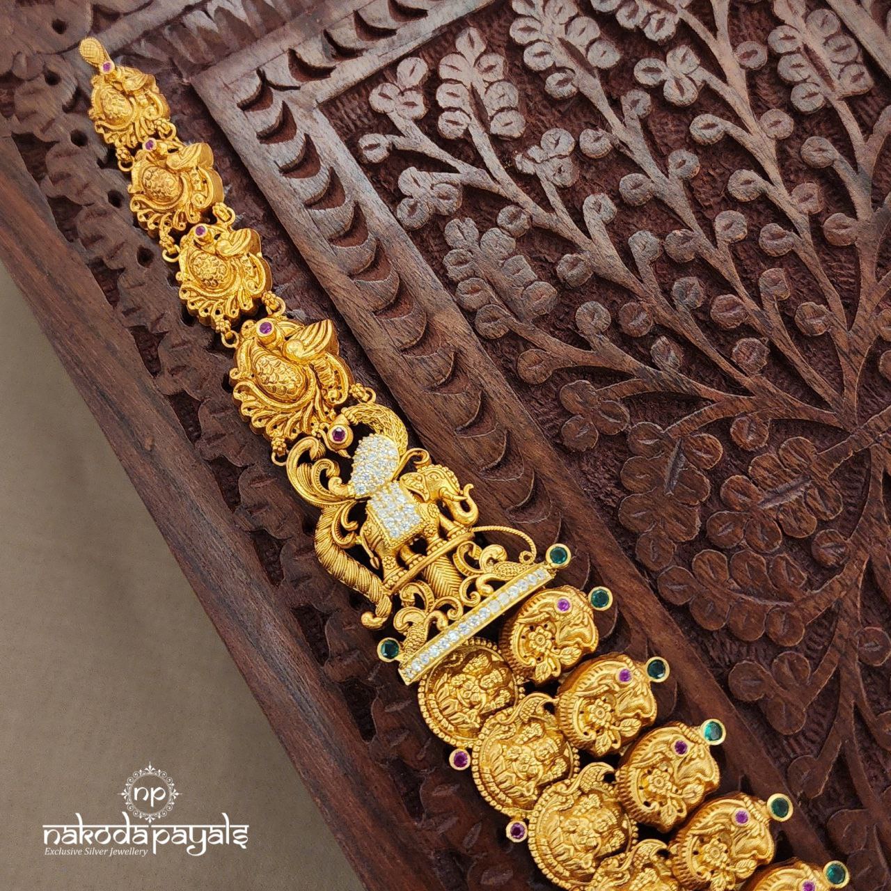 Elephant Coined Lakshmi Neckpiece (Gn9167)