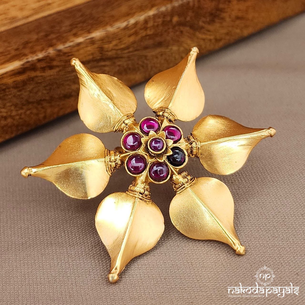 Floral Kemp Finger Ring (F2896)