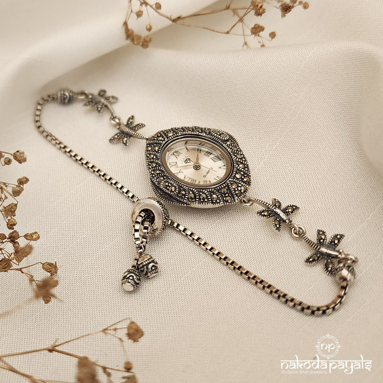 Butterfly Marcasite Watch (W0206)