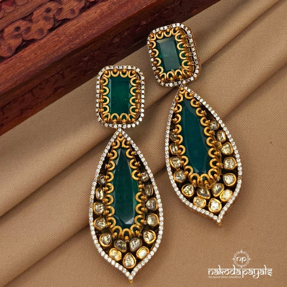Traditional Moissanite Earrings (Ge10512)