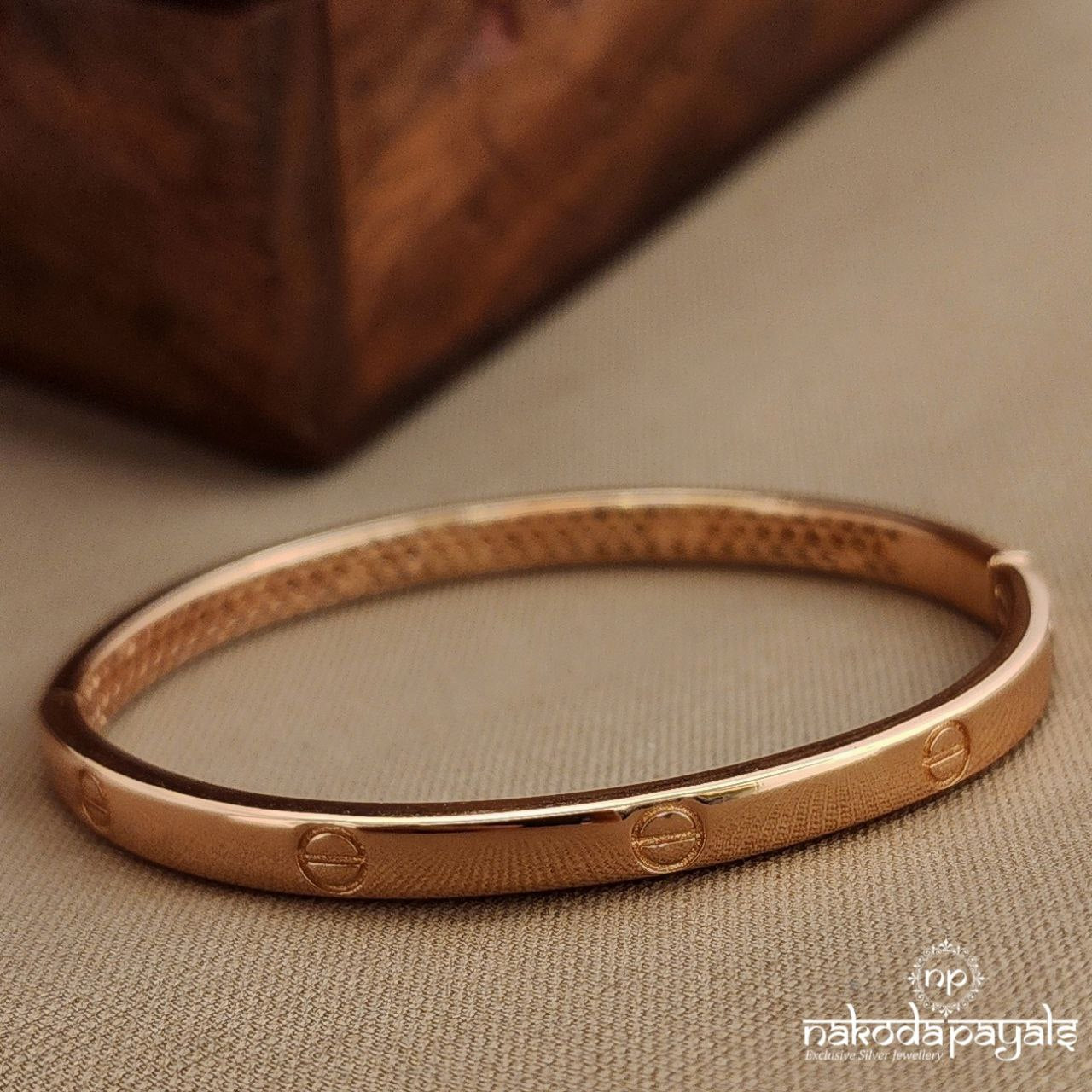 Simple Rose Gold Kada (St3769)