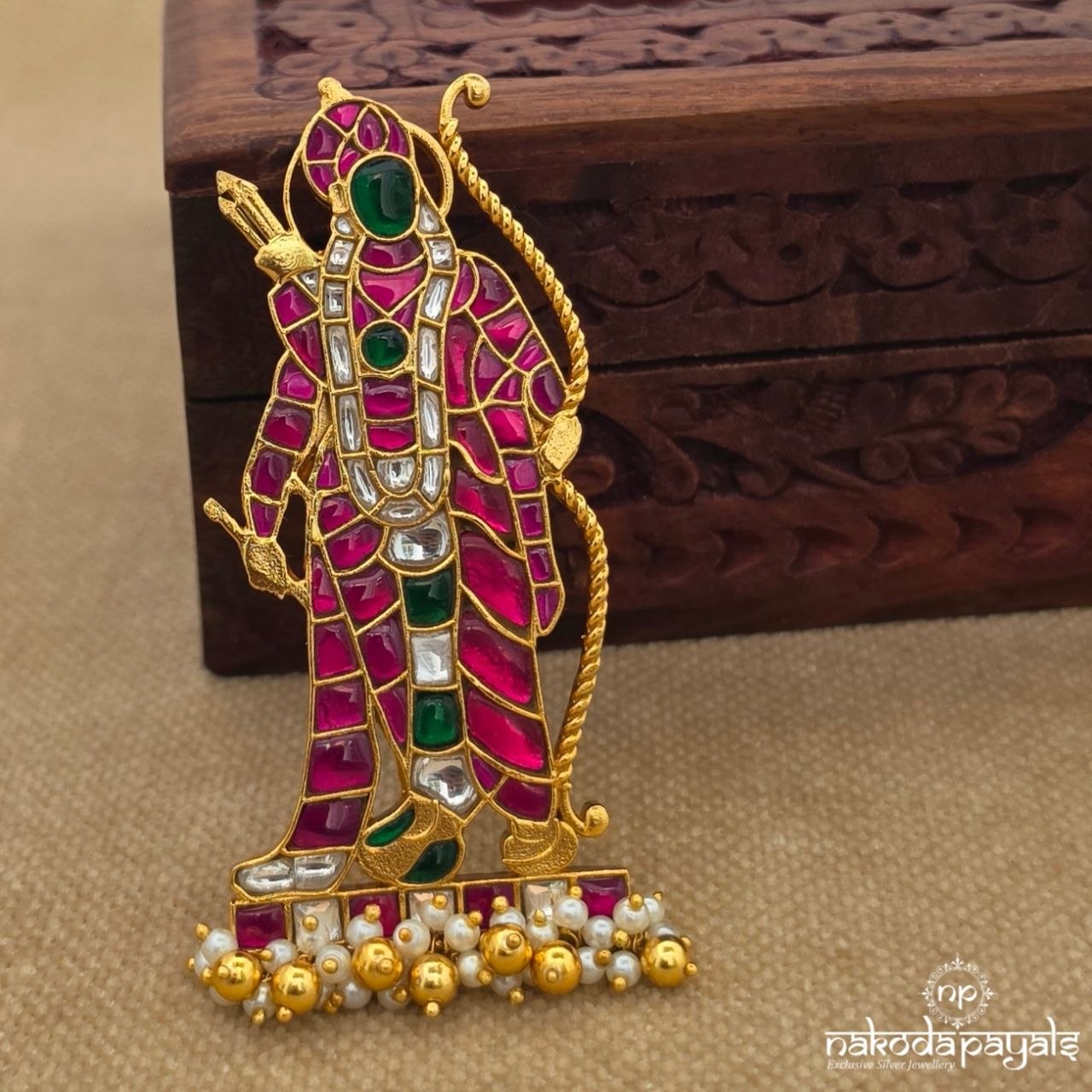 Lord Ram kundan Pendant (Gp2458)