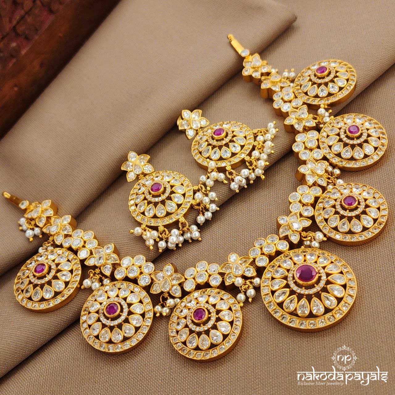 Glorious Neckpiece With Earrings (Gn9846)