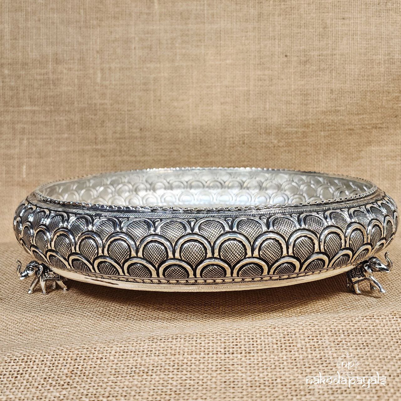 Oxidised Elephant Plate (Aa1522)