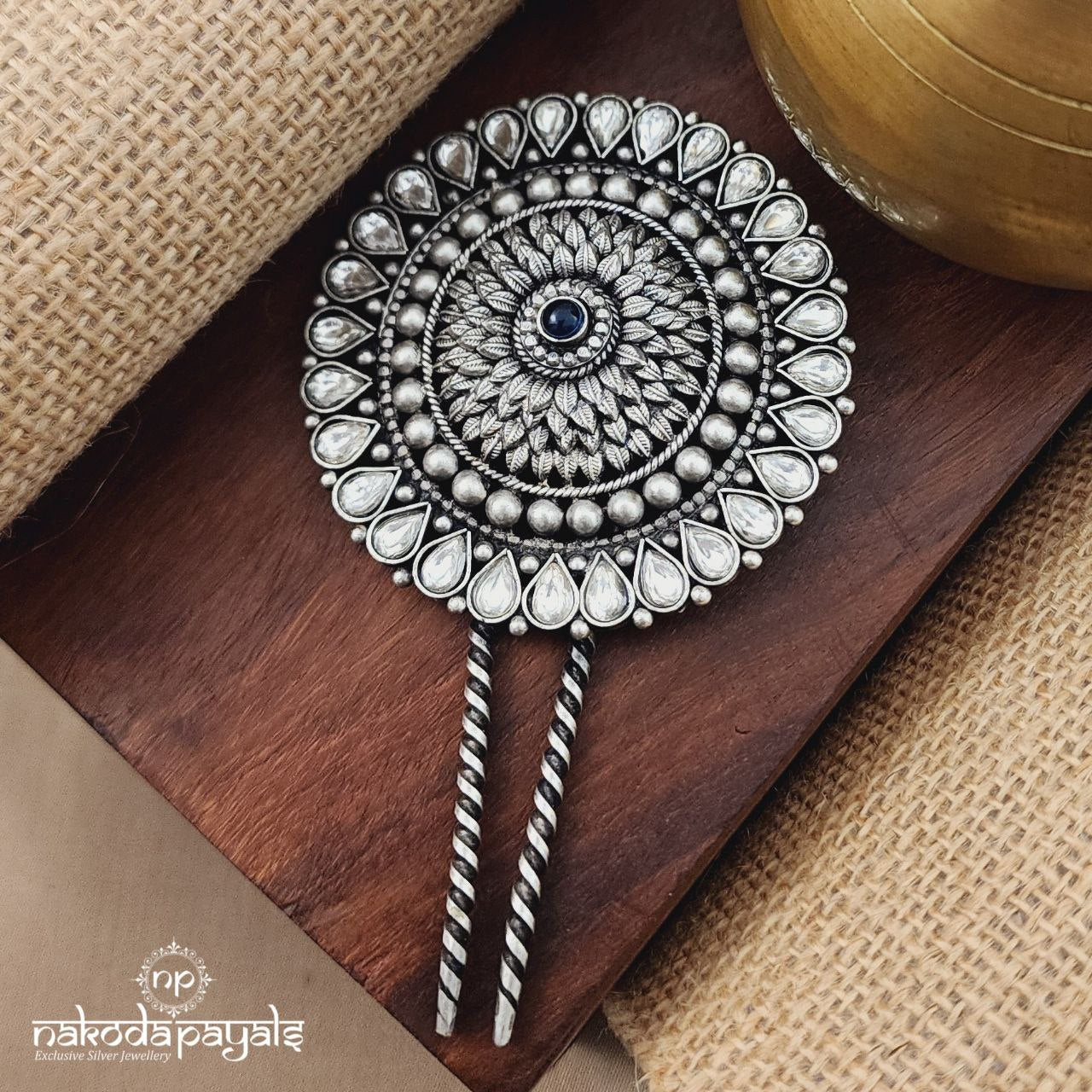 Blue Floral Hair Accessory (Esa200)