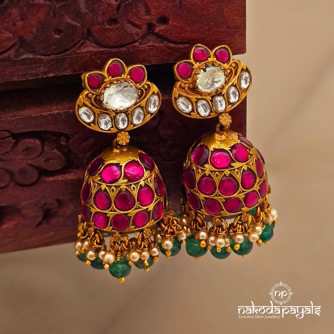Exemplary Pearly Jhumka (Ge10611)