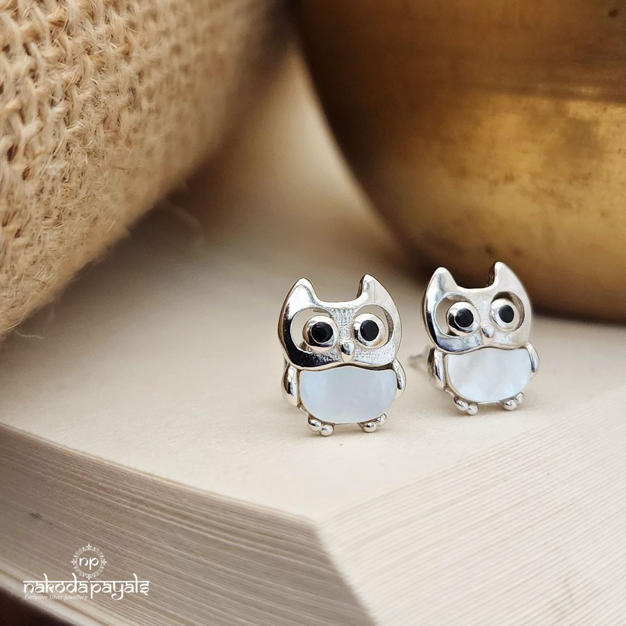 Owl MOP Earrings (St2945)