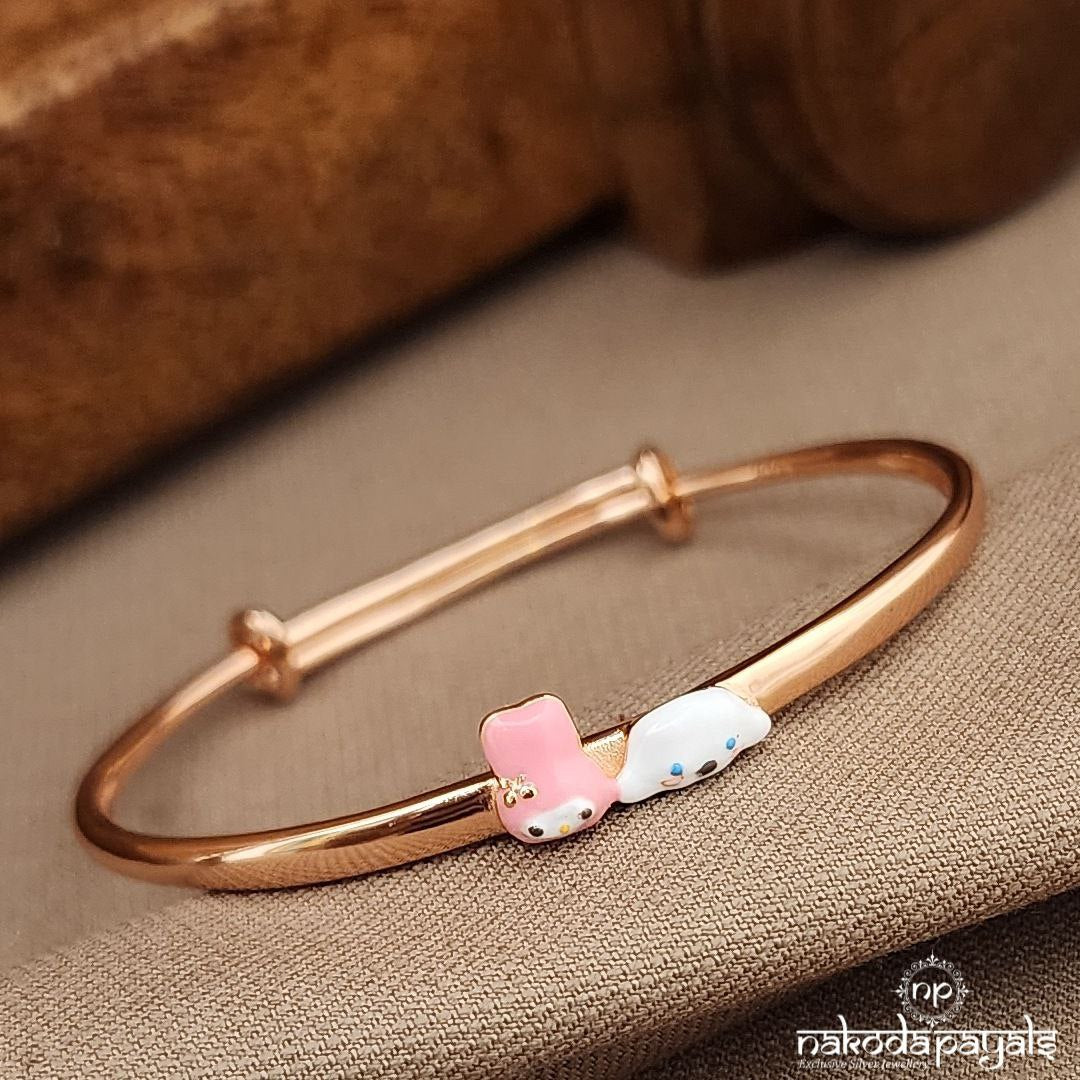 Rose Gold Cute Single Kada (Ka9426)