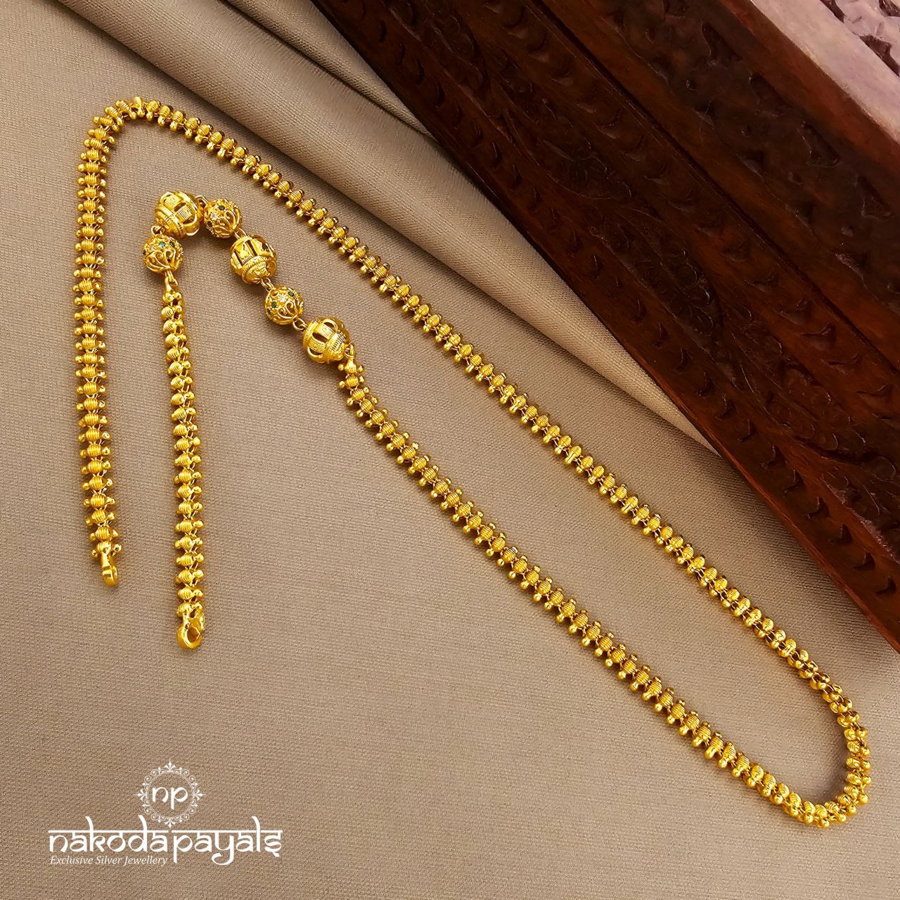 CZ Ball Mope Cum Thali Chain (Gn9961)