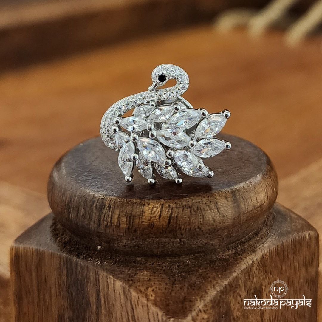 Swam White Lapel Pin (St3669)