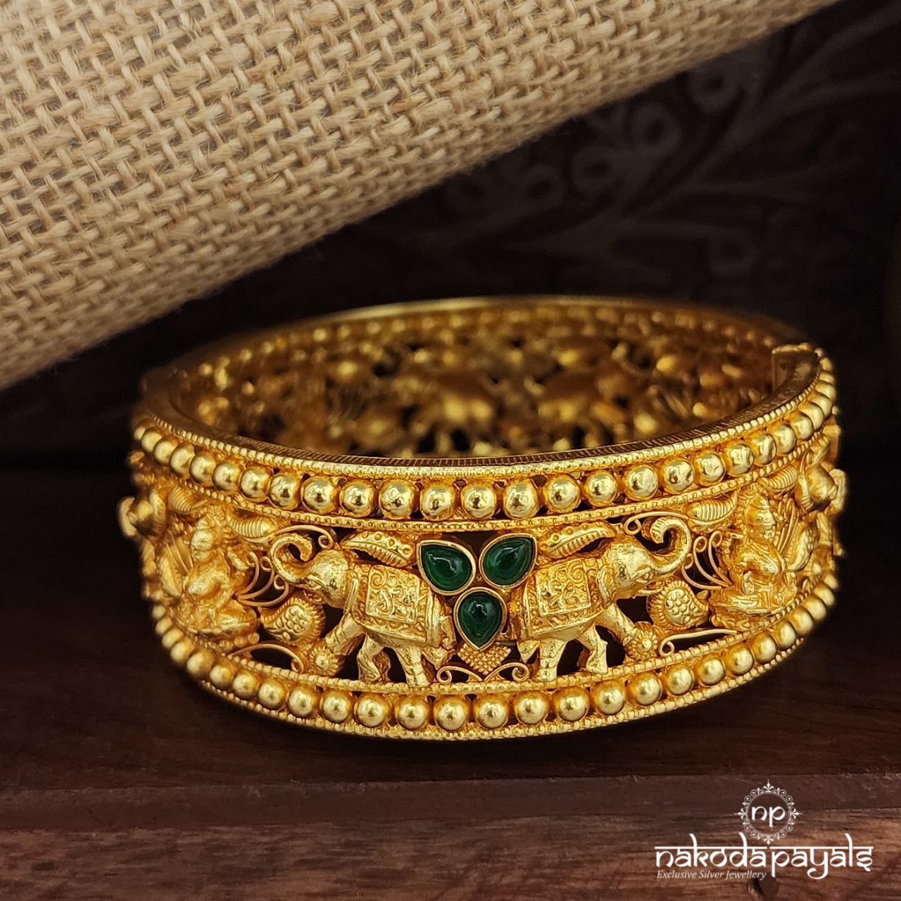 Elephant Lakshmi Openable Kada (2.4) (Gk3121)